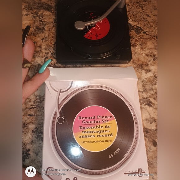 None Other - Record player coasters. So cute. You can put a different record on the top. New
